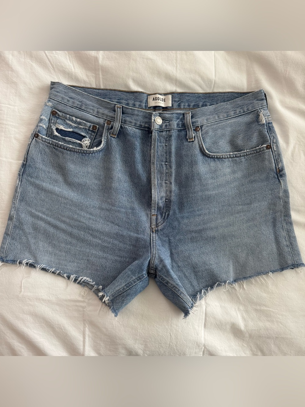 Agolde Riley Denim Jean Shorts